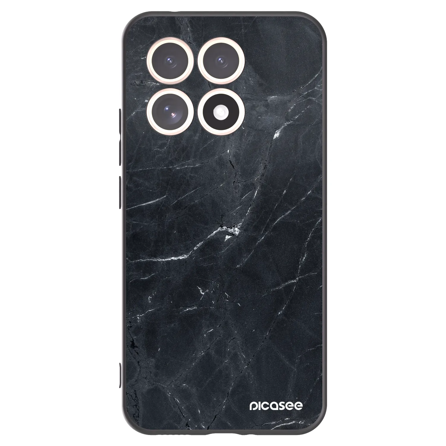 Picasee fekete szilikon tok az alábbi mobiltelefonokra Xiaomi 15T - Black marble