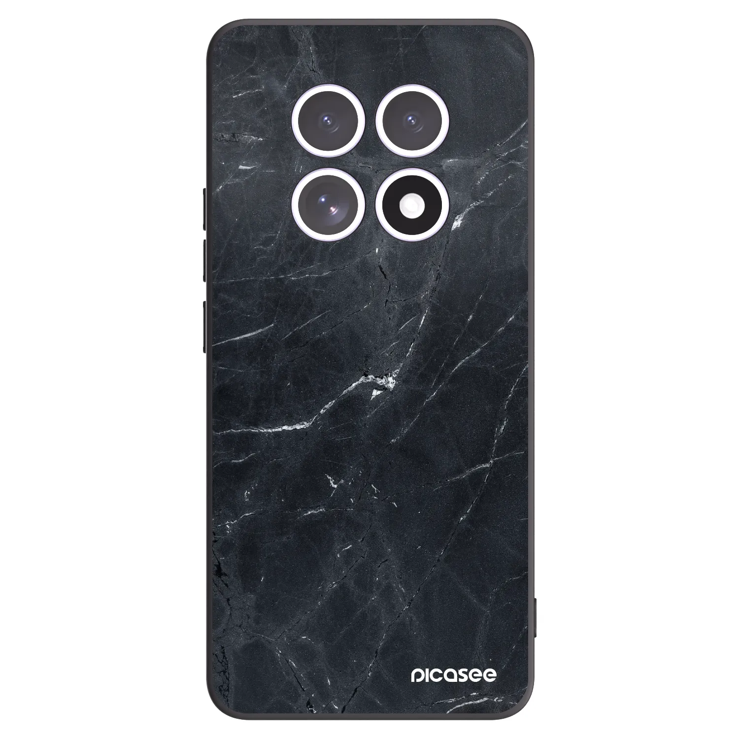 Picasee fekete szilikon tok az alábbi mobiltelefonokra Xiaomi Redmi Note 15 - Black marble