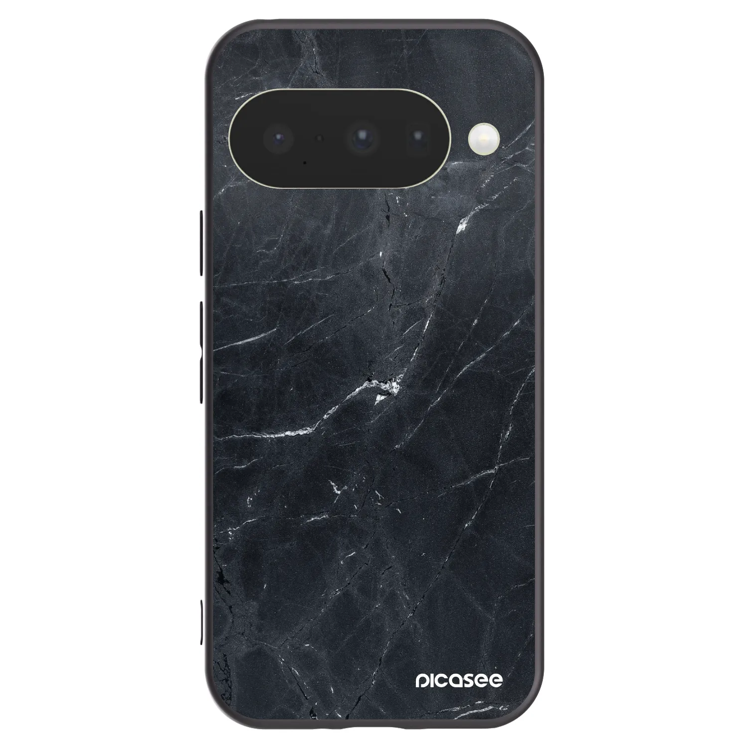 Picasee fekete szilikon tok az alábbi mobiltelefonokra Google Pixel 10 - Black marble
