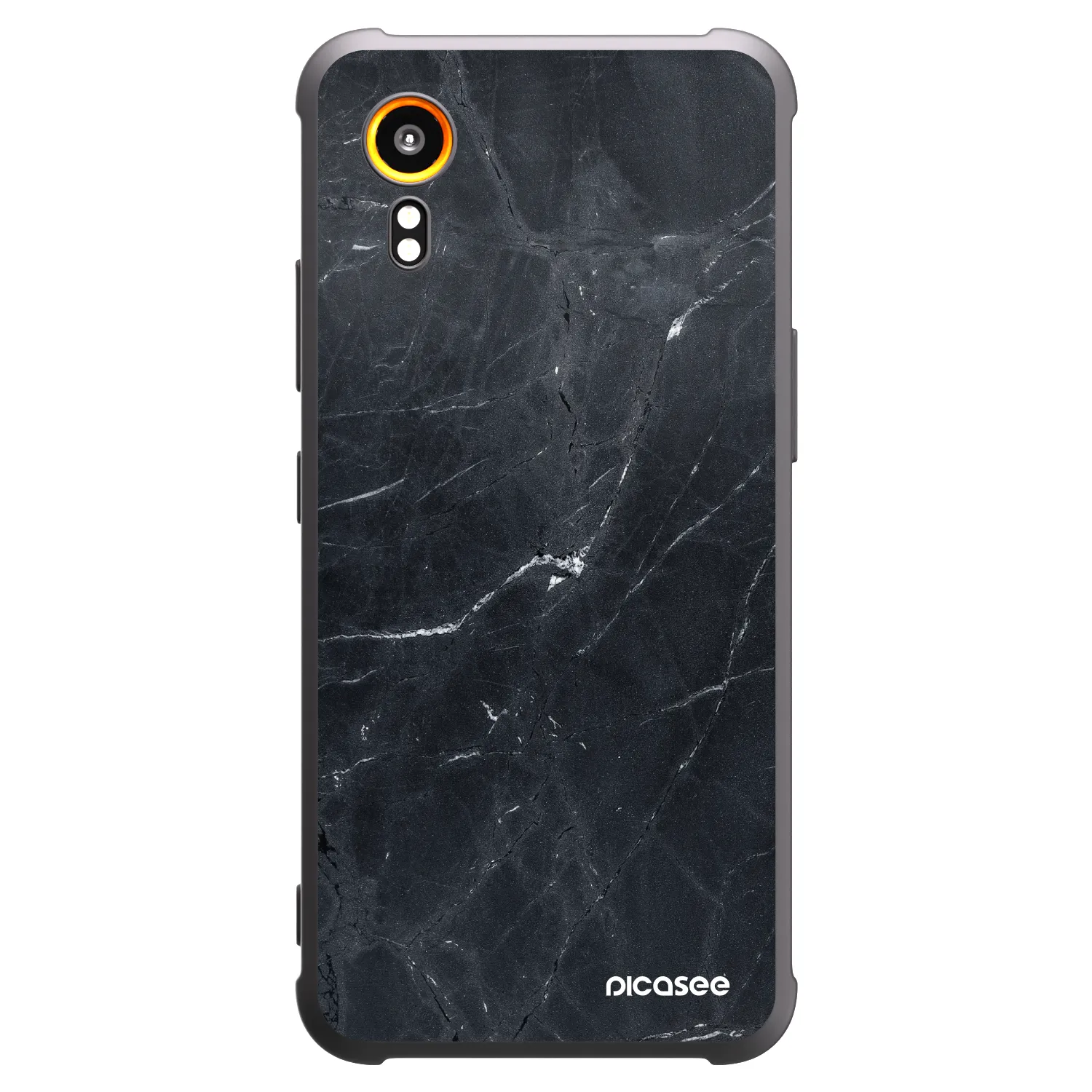 Picasee fekete szilikon tok az alábbi mobiltelefonokra Samsung Galaxy Xcover 7 - Black marble