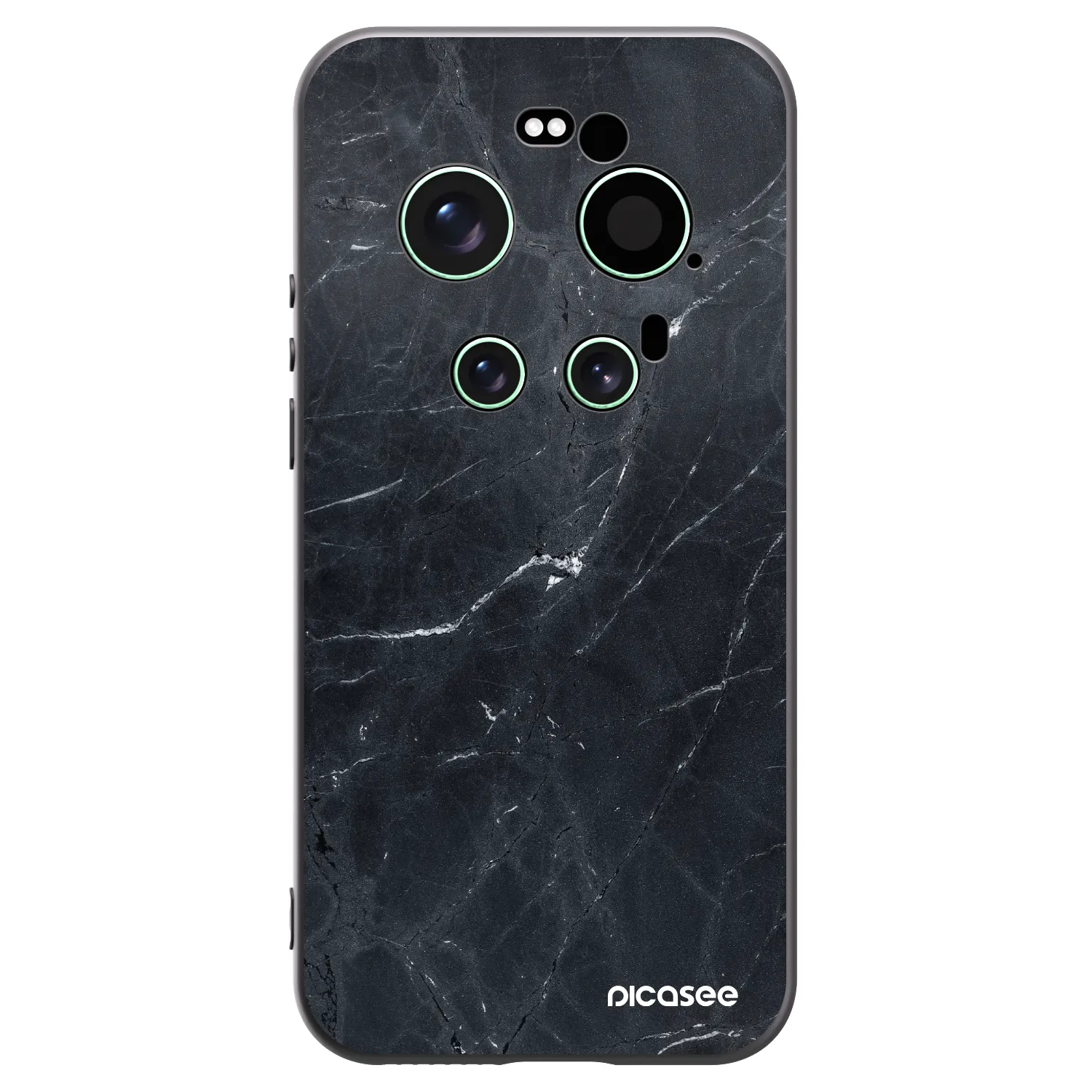 Picasee fekete szilikon tok az alábbi mobiltelefonokra Xiaomi 17 Ultra - Black marble