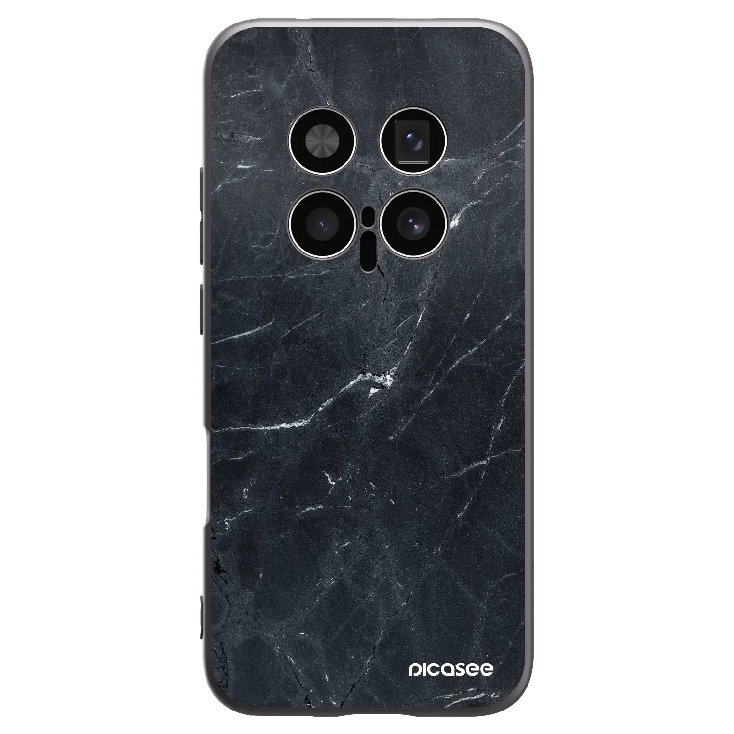 Picasee fekete szilikon tok az alábbi mobiltelefonokra Honor Magic8 Pro 5G - Black marble