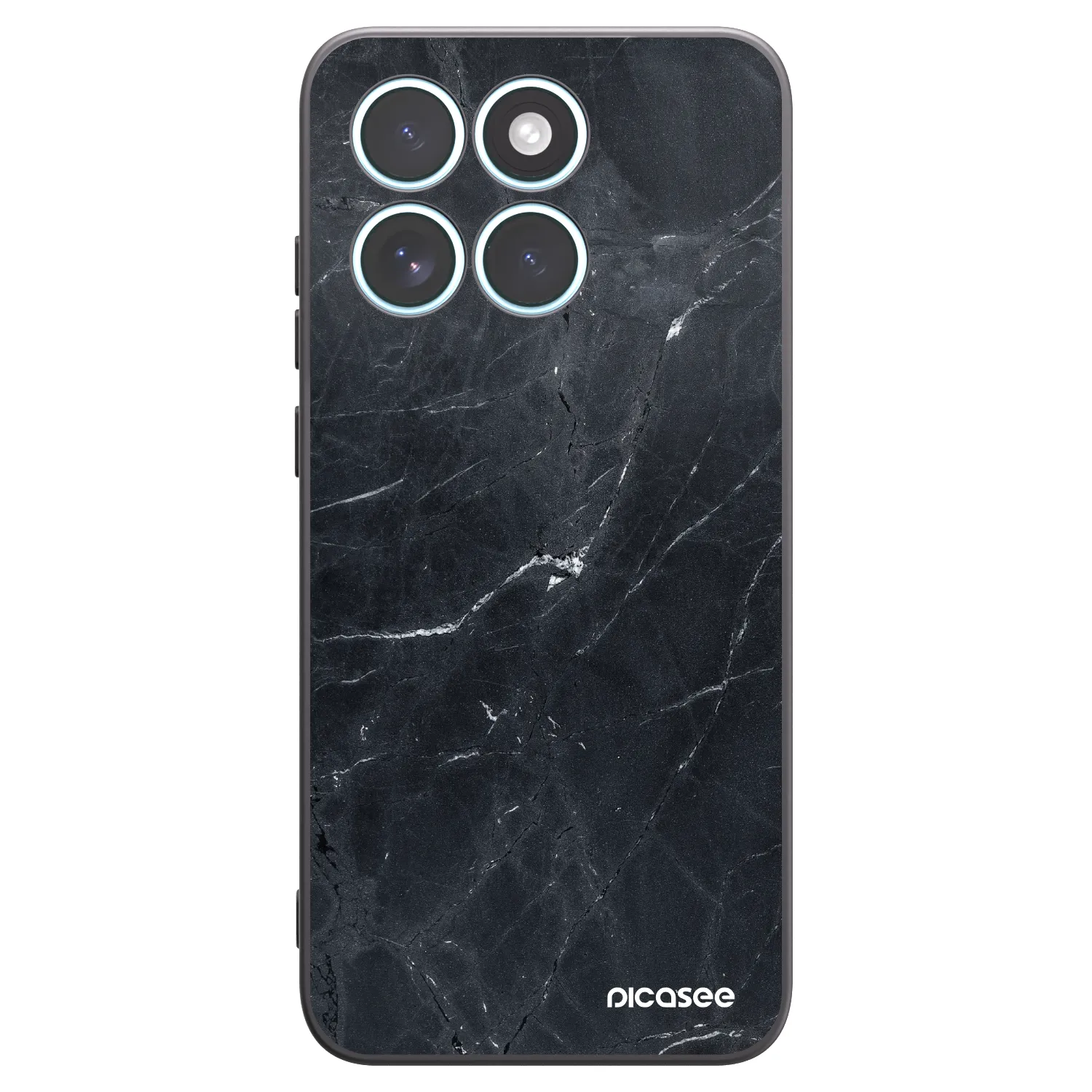 Picasee fekete szilikon tok az alábbi mobiltelefonokra Motorola Edge 70 Fusion - Black marble