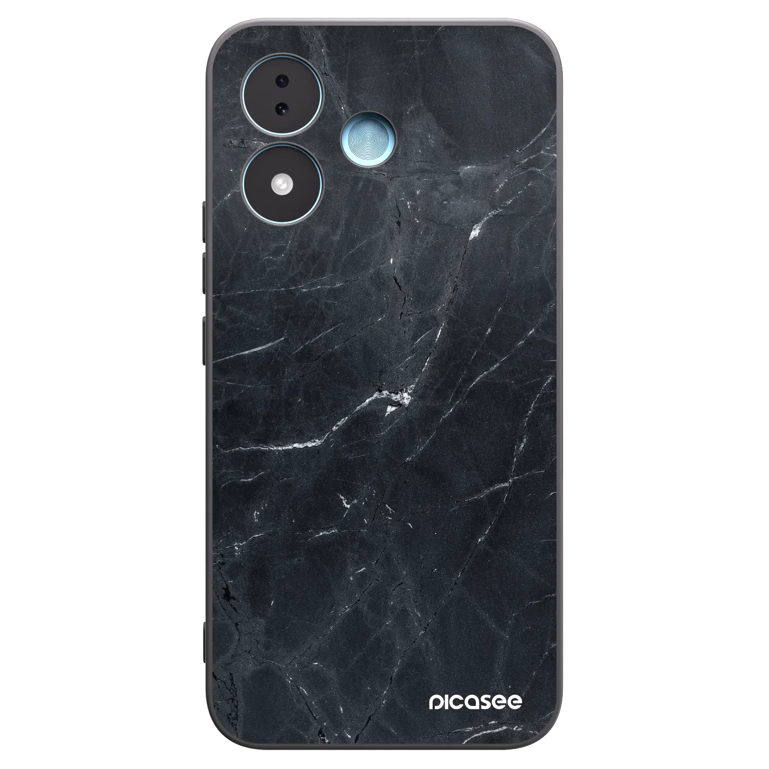 Picasee fekete szilikon tok az alábbi mobiltelefonokra Xiaomi Redmi Note 17 5G - Black marble