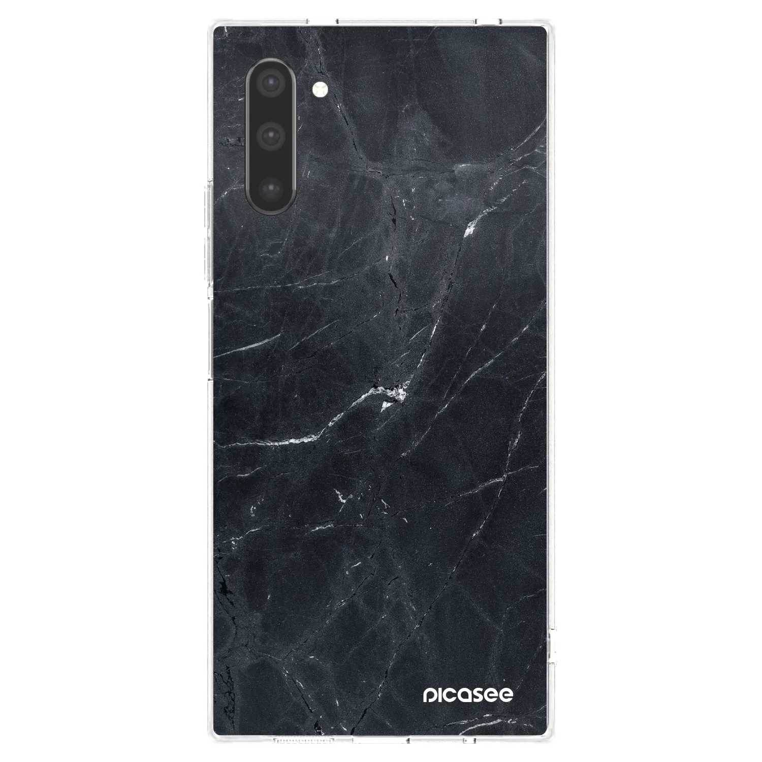 Picasee átlátszó szilikon tok az alábbi mobiltelefonokra Samsung Galaxy Note 10 N970F - Black marble