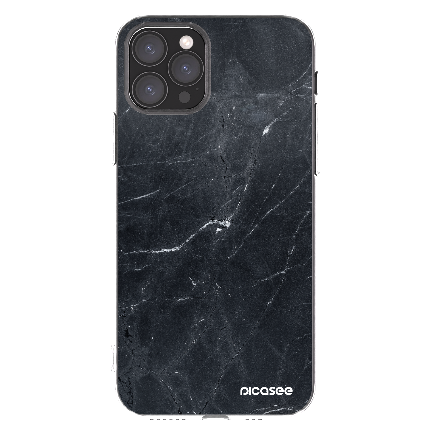 Picasee átlátszó szilikon tok az alábbi mobiltelefonokra Apple iPhone 11 Pro - Black marble