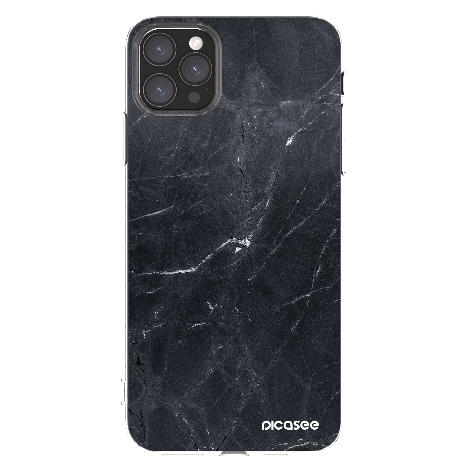 Picasee átlátszó szilikon tok az alábbi mobiltelefonokra Apple iPhone 11 Pro Max - Black marble