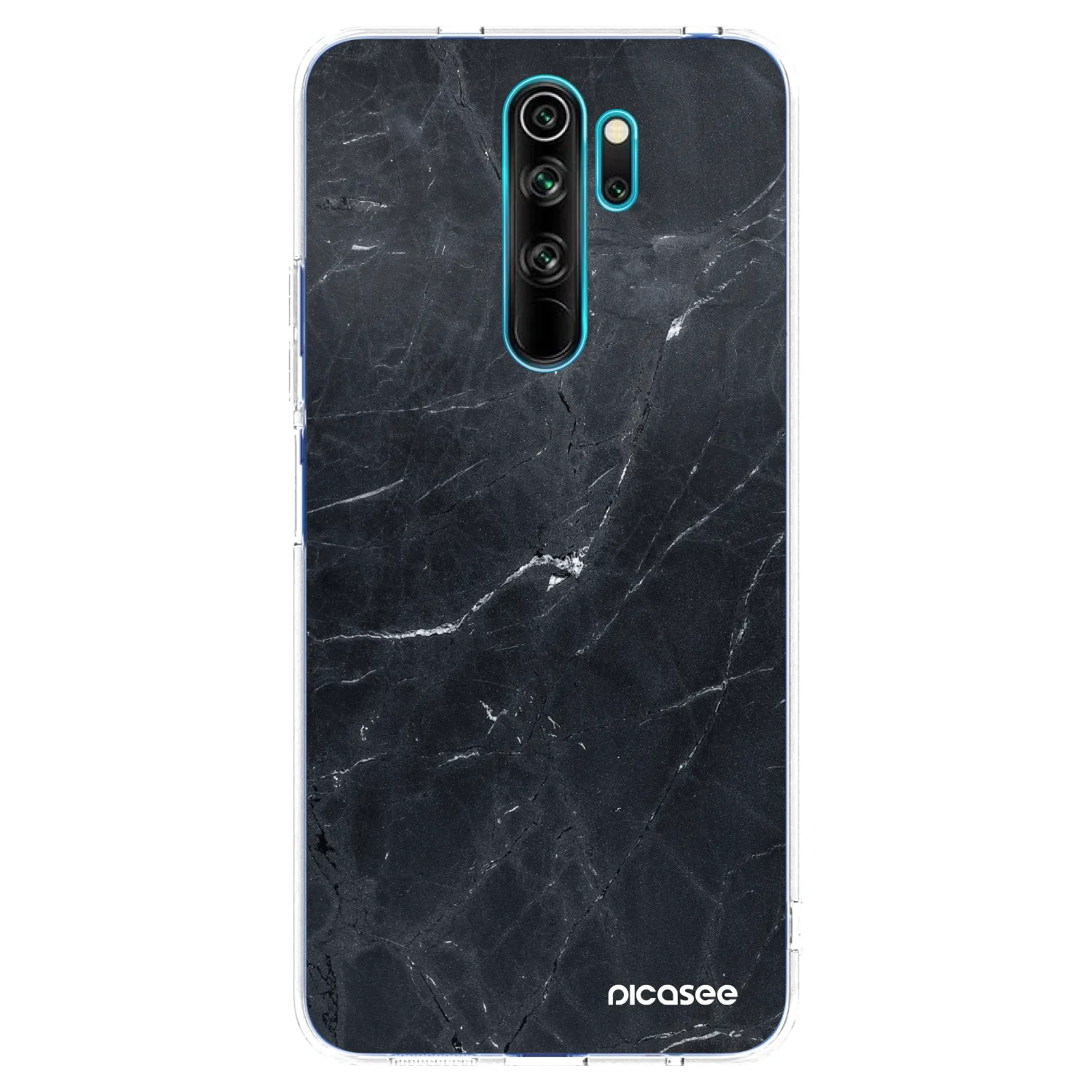 Picasee átlátszó szilikon tok az alábbi mobiltelefonokra Xiaomi Redmi Note 8 Pro - Black marble