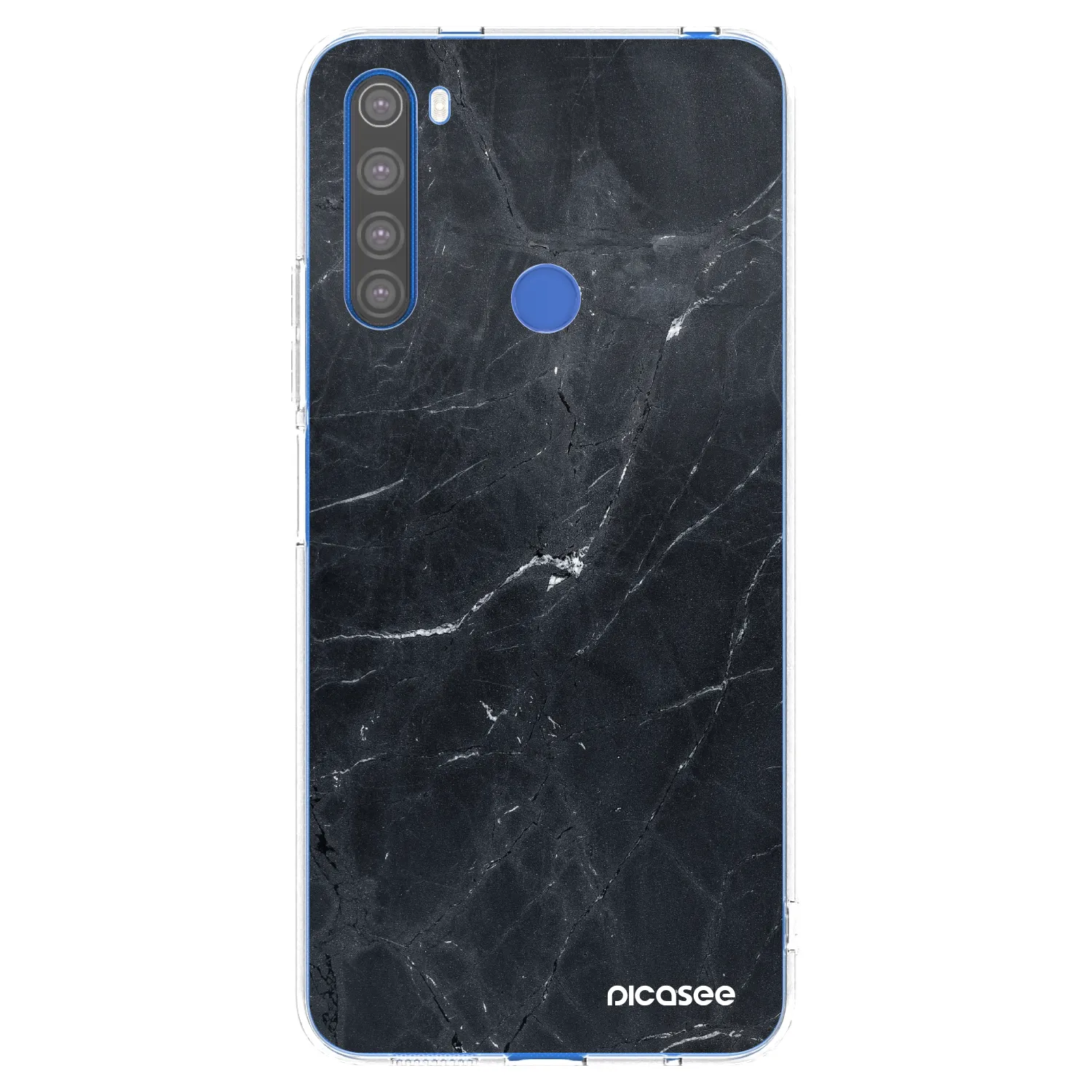 Picasee átlátszó szilikon tok az alábbi mobiltelefonokra Xiaomi Redmi Note 8T - Black marble