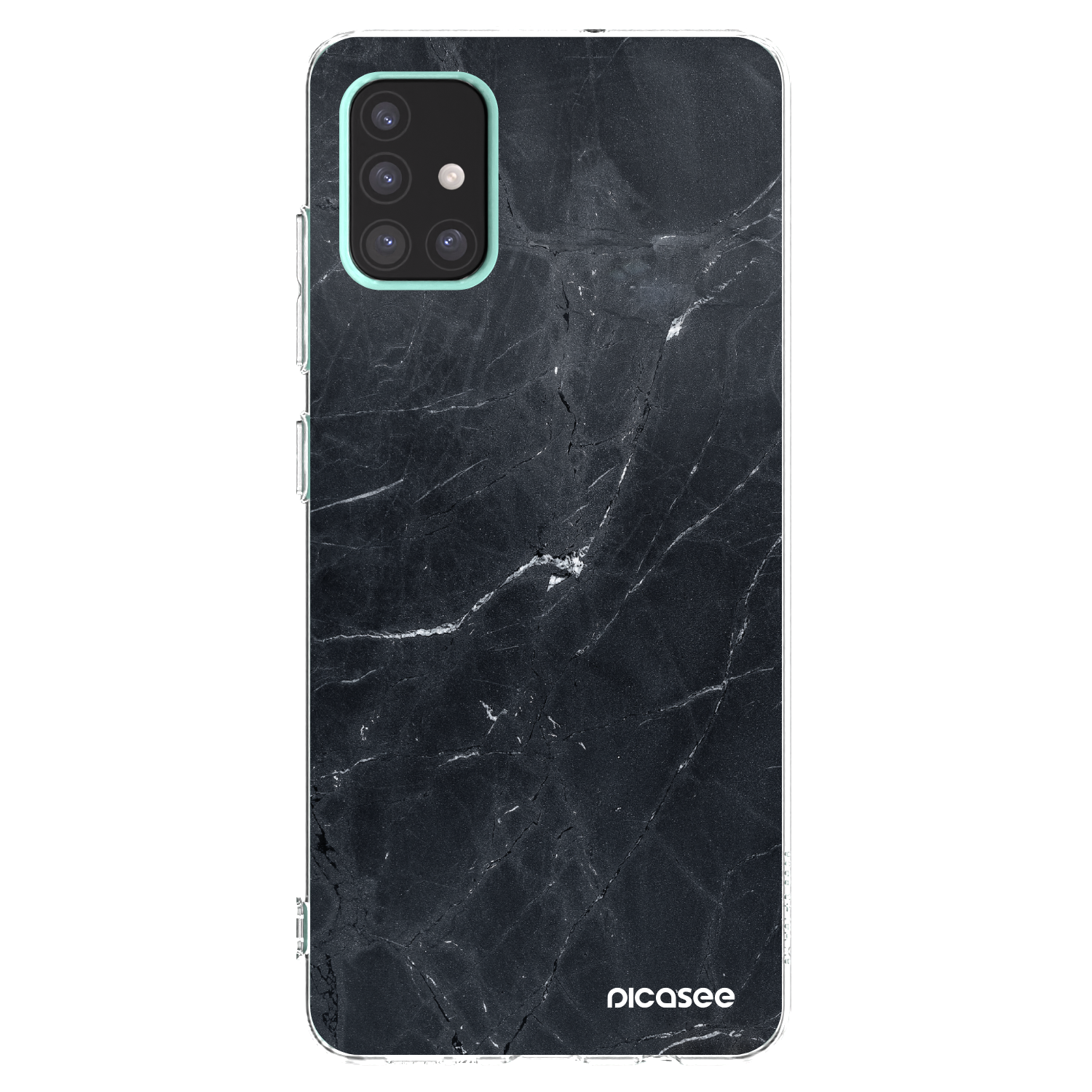 Picasee átlátszó szilikon tok az alábbi mobiltelefonokra Samsung Galaxy A51 A515F - Black marble