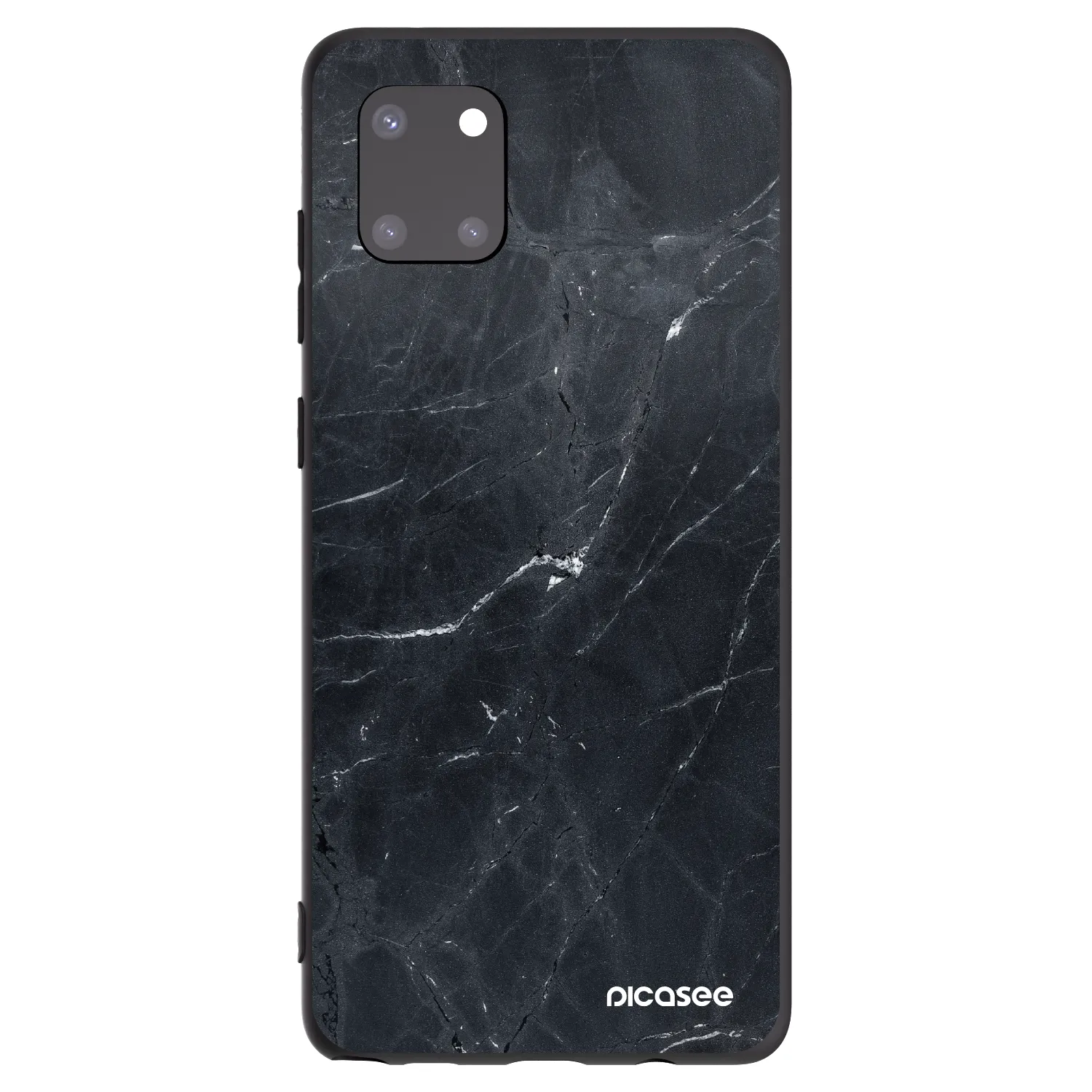 Picasee fekete szilikon tok az alábbi mobiltelefonokra Samsung Galaxy Note 10 Lite N770F - Black marble
