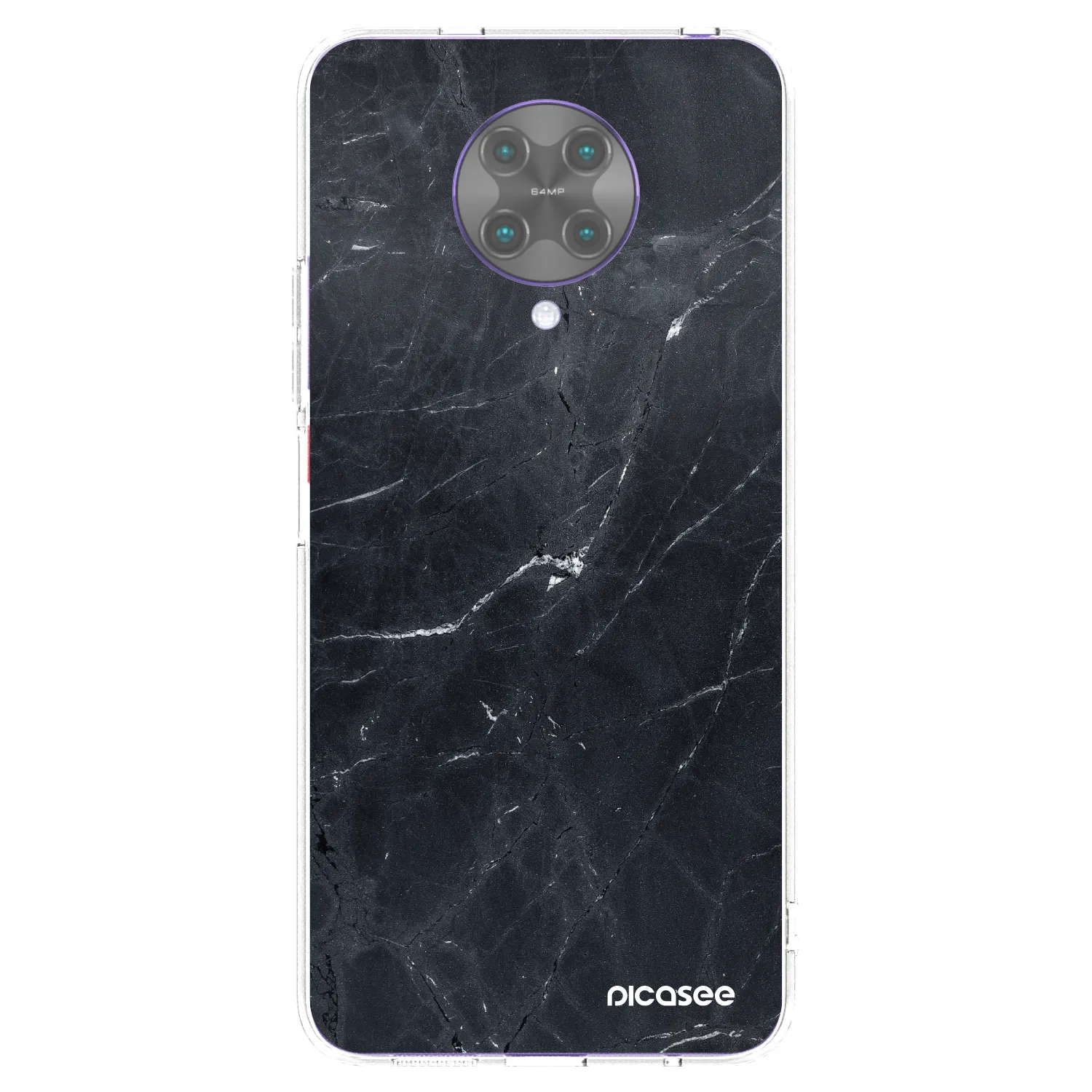 Picasee átlátszó szilikon tok az alábbi mobiltelefonokra Xiaomi Poco F2 Pro - Black marble