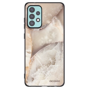 Picasee fekete szilikon tok az alábbi mobiltelefonokra Samsung Galaxy A72 A725F - Cream marble