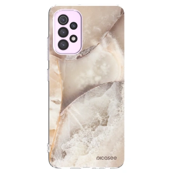 Picasee átlátszó szilikon tok az alábbi mobiltelefonokra Samsung Galaxy A32 5G A326B - Cream marble