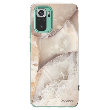 Picasee átlátszó szilikon tok az alábbi mobiltelefonokra Xiaomi Redmi Note 10 Pro - Cream marble