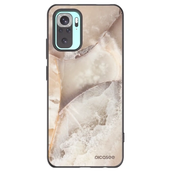Picasee fekete szilikon tok az alábbi mobiltelefonokra Xiaomi Redmi Note 10 Pro - Cream marble