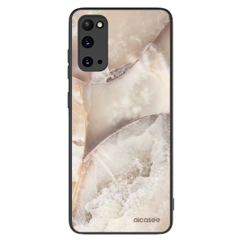 Szilikon tok erre a típusra Samsung Galaxy S20 G980F - Cream marble
