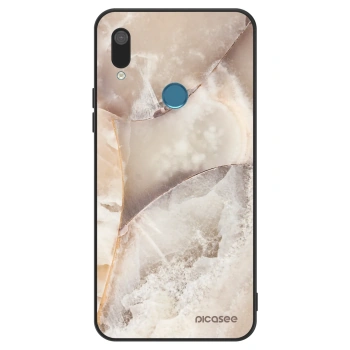 Szilikon tok erre a típusra Huawei Y7 2019 - Cream marble