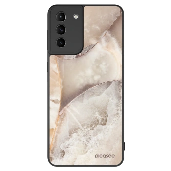 Szilikon tok erre a típusra Samsung Galaxy S21+ 5G G996F - Cream marble