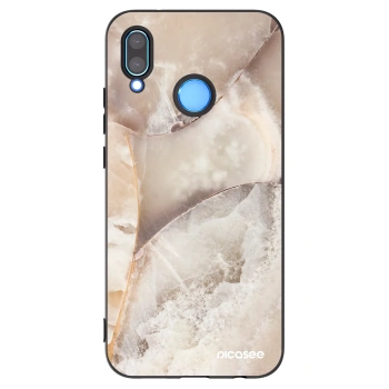 Picasee fekete szilikon tok az alábbi mobiltelefonokra Huawei P20 Lite - Cream marble