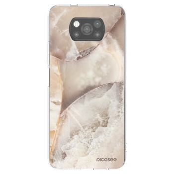Picasee fekete szilikon tok az alábbi mobiltelefonokra Xiaomi Poco X3 Pro - Cream marble
