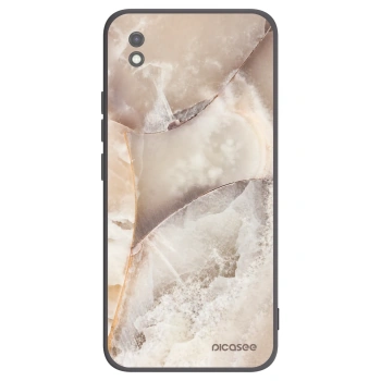 Picasee fekete szilikon tok az alábbi mobiltelefonokra Xiaomi Redmi 9AT - Cream marble
