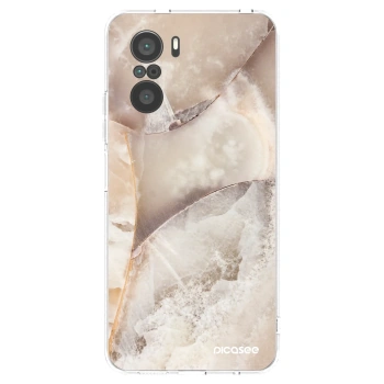 Picasee átlátszó szilikon tok az alábbi mobiltelefonokra Xiaomi Poco F3 - Cream marble