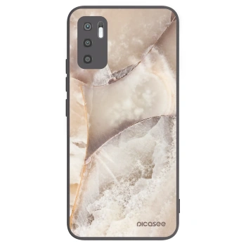 Picasee fekete szilikon tok az alábbi mobiltelefonokra Xiaomi Redmi Note 10 5G - Cream marble