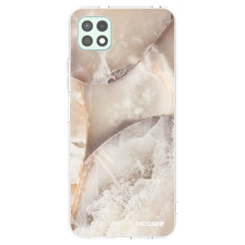 Picasee átlátszó szilikon tok az alábbi mobiltelefonokra Samsung Galaxy A22 A226B 5G - Cream marble