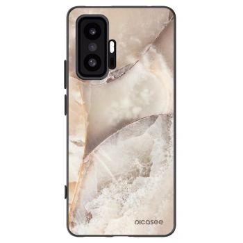 Picasee fekete szilikon tok az alábbi mobiltelefonokra Xiaomi 11T - Cream marble