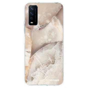 Picasee átlátszó szilikon tok az alábbi mobiltelefonokra Vivo Y11s - Cream marble