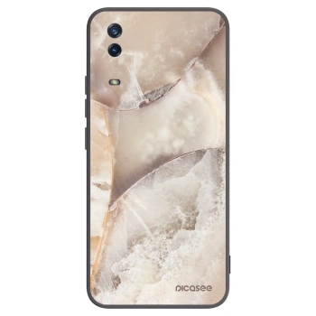 Picasee fekete szilikon tok az alábbi mobiltelefonokra Vivo Y11s - Cream marble