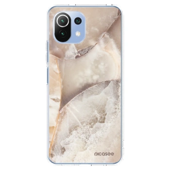 Picasee átlátszó szilikon tok az alábbi mobiltelefonokra Xiaomi 11 Lite 5G NE - Cream marble