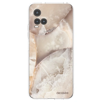 Picasee átlátszó szilikon tok az alábbi mobiltelefonokra Vivo Y33s - Cream marble