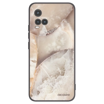 Picasee fekete szilikon tok az alábbi mobiltelefonokra Vivo Y33s - Cream marble