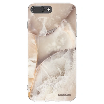 Picasee átlátszó szilikon tok az alábbi mobiltelefonokra Apple iPhone 7 Plus - Cream marble