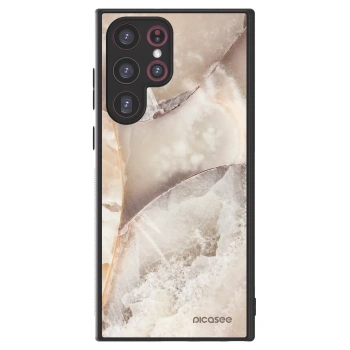 Picasee ULTIMATE CASE Samsung Galaxy S22 Ultra 5G - készülékre - Cream marble