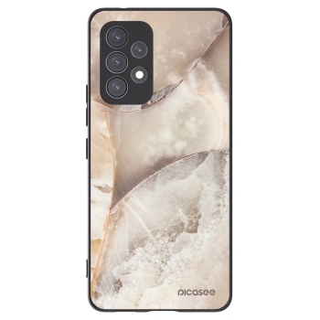 Picasee fekete szilikon tok az alábbi mobiltelefonokra Samsung Galaxy A53 5G A536 - Cream marble