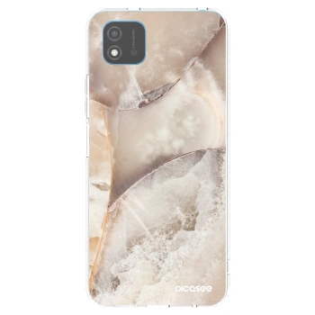 Picasee átlátszó szilikon tok az alábbi mobiltelefonokra Realme C11 (2021) - Cream marble