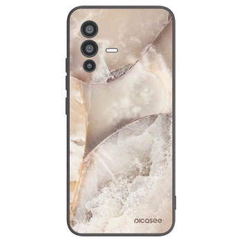 Picasee fekete szilikon tok az alábbi mobiltelefonokra Vivo V23 5G - Cream marble