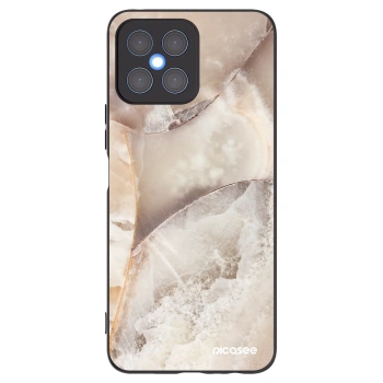 Picasee fekete szilikon tok az alábbi mobiltelefonokra Honor X8 4G - Cream marble