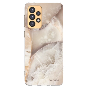Picasee átlátszó szilikon tok az alábbi mobiltelefonokra Samsung Galaxy A33 5G A336 - Cream marble