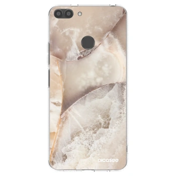 Picasee átlátszó szilikon tok az alábbi mobiltelefonokra Huawei P Smart - Cream marble