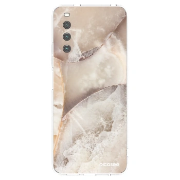 Picasee átlátszó szilikon tok az alábbi mobiltelefonokra Sony Xperia 10 IV 5G - Cream marble