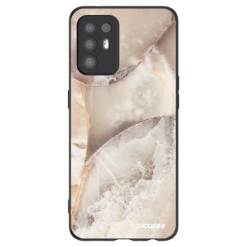 Picasee fekete szilikon tok az alábbi mobiltelefonokra OPPO A94 5G - Cream marble