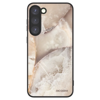 Szilikon tok erre a típusra Samsung Galaxy S23+ 5G - Cream marble