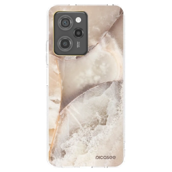 Picasee fekete szilikon tok az alábbi mobiltelefonokra Xiaomi Poco X5 Pro - Cream marble