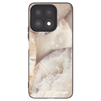 Picasee fekete szilikon tok az alábbi mobiltelefonokra Honor X8a - Cream marble