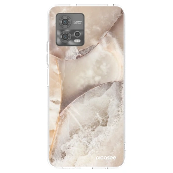 Picasee átlátszó szilikon tok az alábbi mobiltelefonokra Motorola Moto G72 - Cream marble