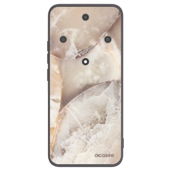 Picasee fekete szilikon tok az alábbi mobiltelefonokra Honor Magic5 Lite 5G - Cream marble